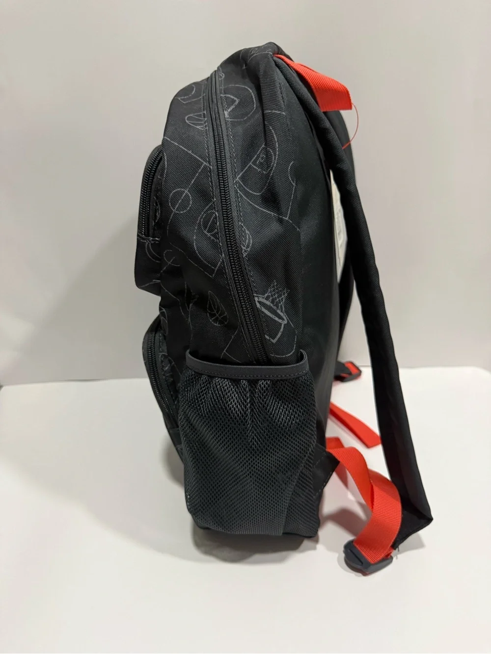 Kids Black Basketball Print School Backpack – New With Tags